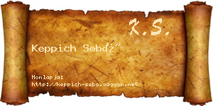 Keppich Sebő névjegykártya